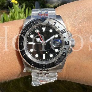Custom Made MODS Watch with GMT Automatic Movement Silver Case 12 Hours YM